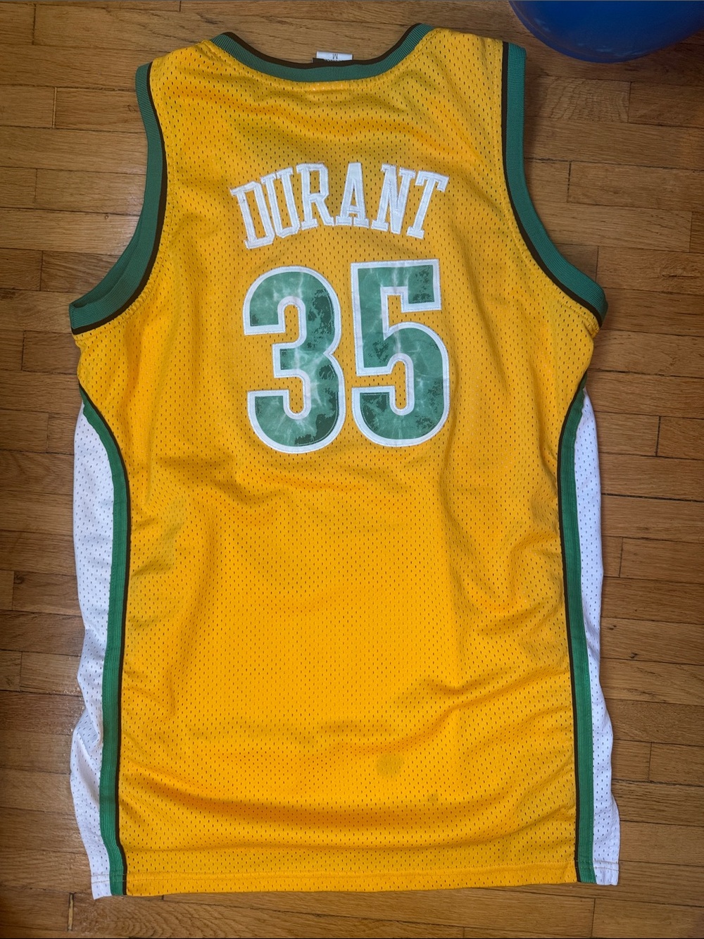 adidas Seattle SuperSonics Yellow & Green NBA Jersey - Picture 3 of 8